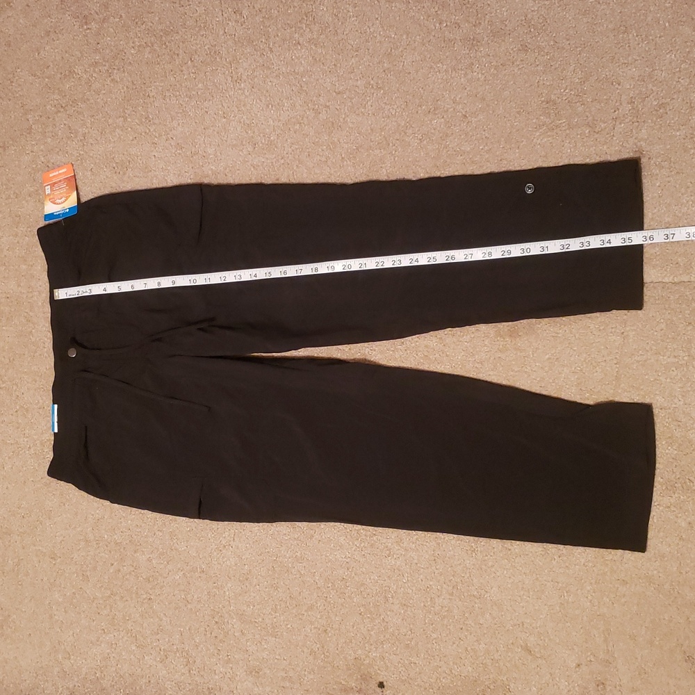 NWT Columbia Women's Black Straight Leg Regular Fit Roll-Up Pants - Picture 13 of 16
